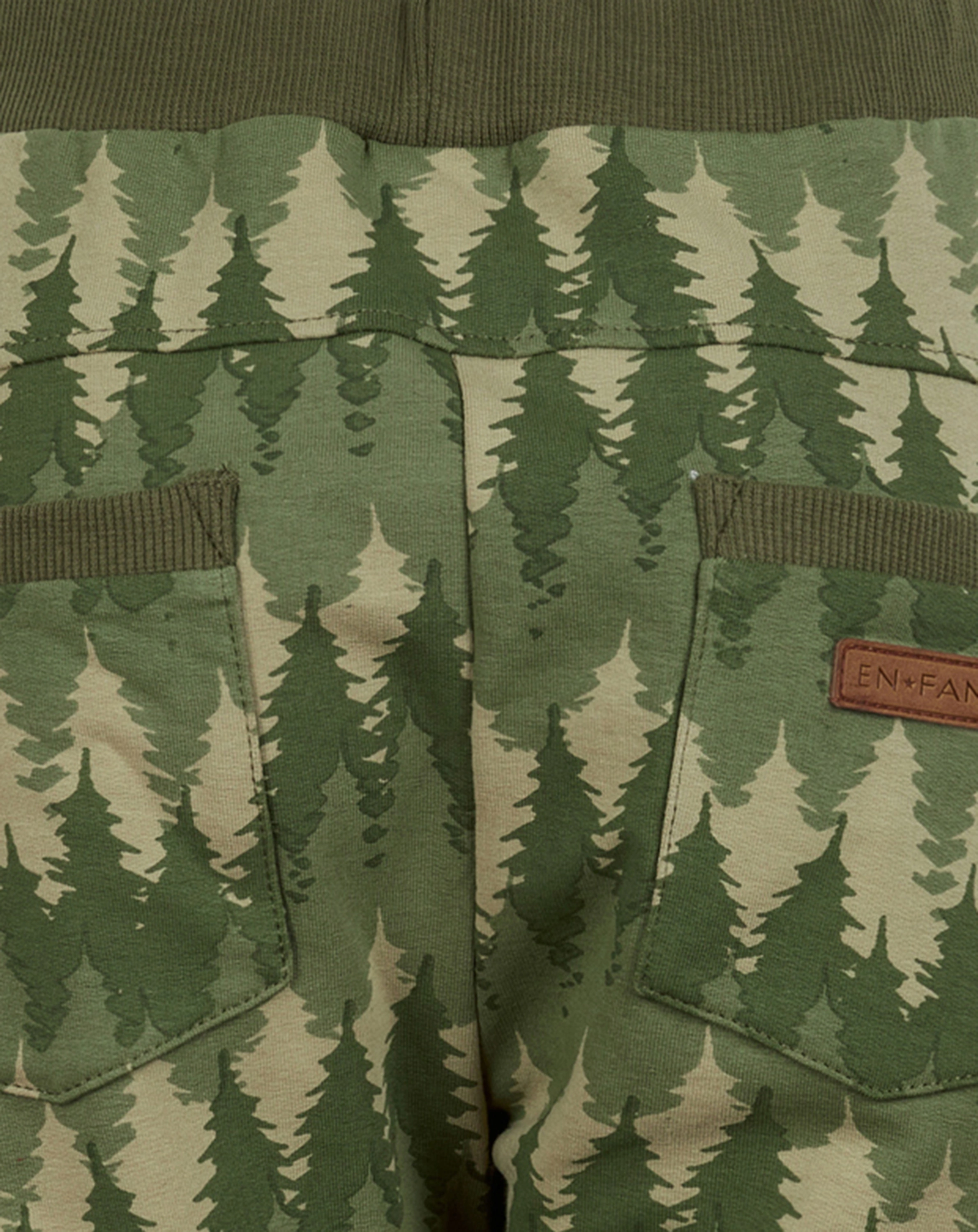 Sweathose WOOD AOP in burnt olive