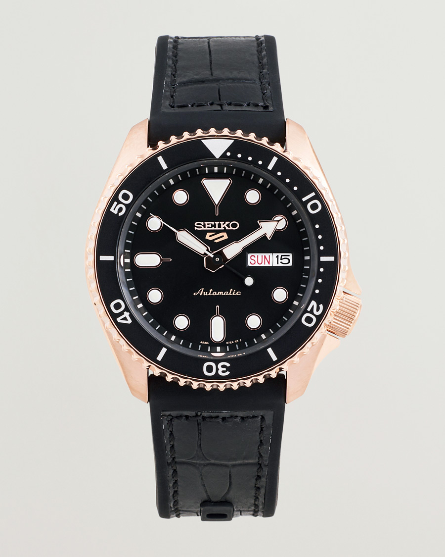 Seiko 5 Sports Automatic Diver Steel 43mm Black Dial