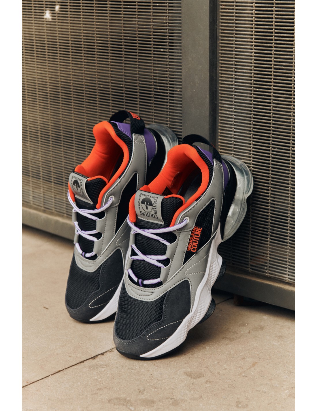 versace sneakers homme nomo gris