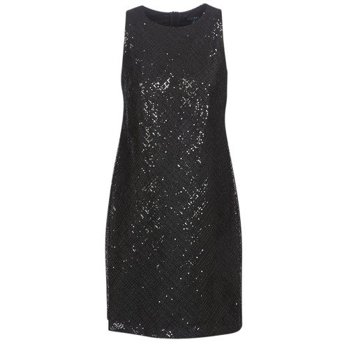 Lauren Ralph Lauren - SEQUINED SLEEVELESS DRESS Negro