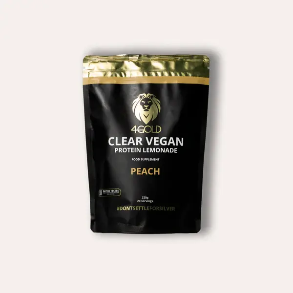 4GOLD Clear Vegan Protein Lemonade Hersteldrank Perzik 320 gram
