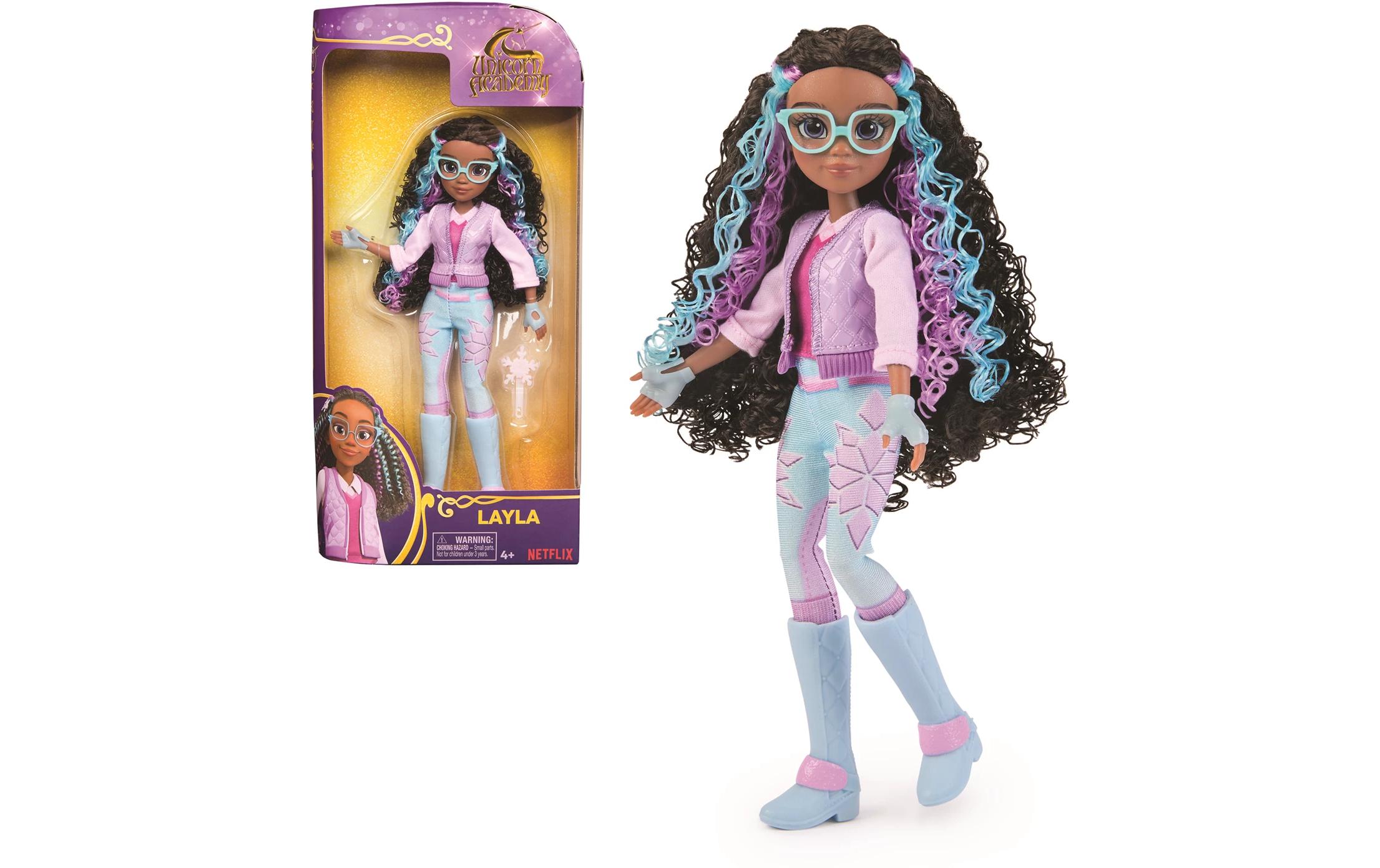 Unicorn Academy Unicorn Fashion Doll Layla 24 cmVollbewegliche Ankleidepuppe im Originaloutfit