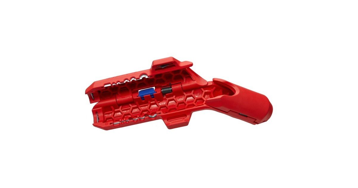 KNIPEXErgoStrip Universeel kabelstrip-/ontmantelingsgereedschap  (Rood/blauw)