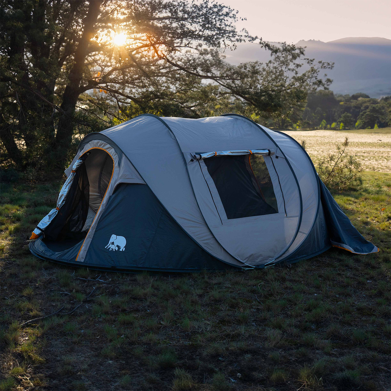 Deryan 4-persoons 2000MM Luxe Pop Up Tent