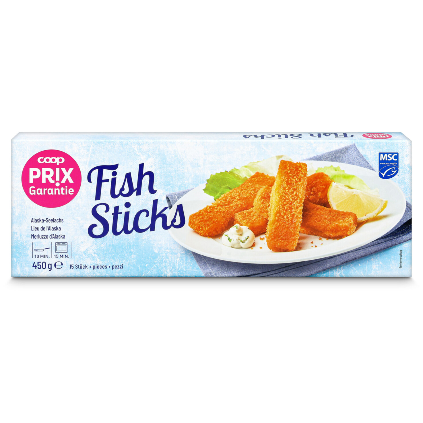 Prix Garantie Fischsticks 15x30g -
