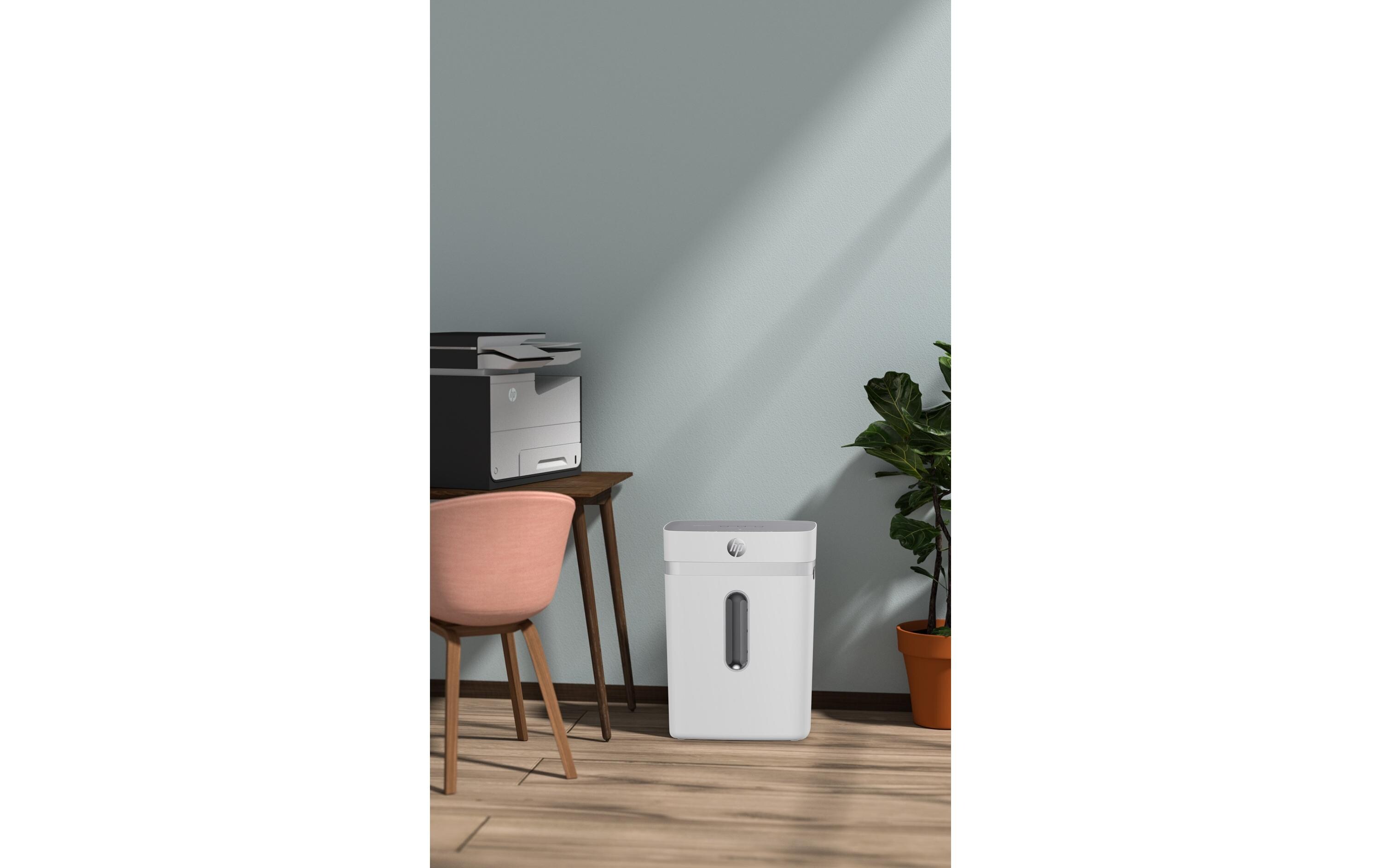 Aktenvernichter OneShred 12CC P-4, 12 Seiten<br>Dokumentenvernichter von HP