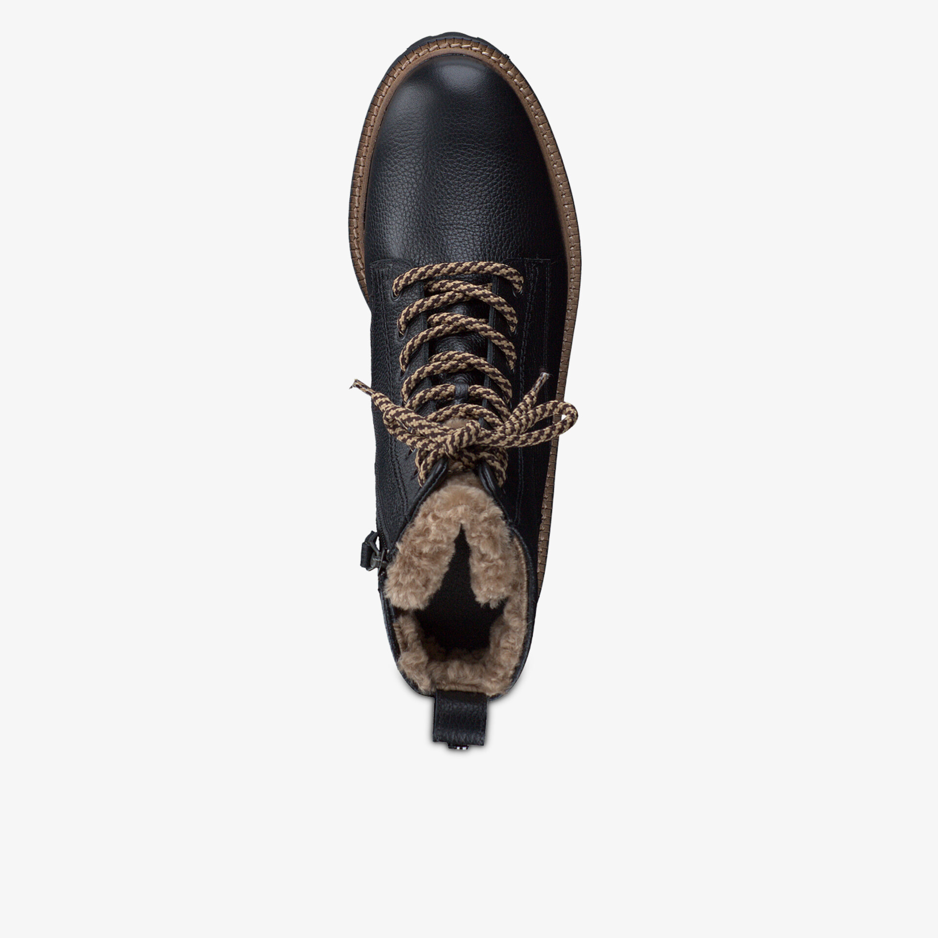 paul green Damen Schnürstiefeletten schwarz