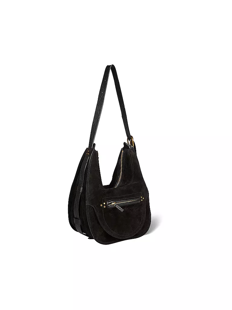 JEROME DREYFUSS Ledertasche - Hobo Bag DINO schwarz