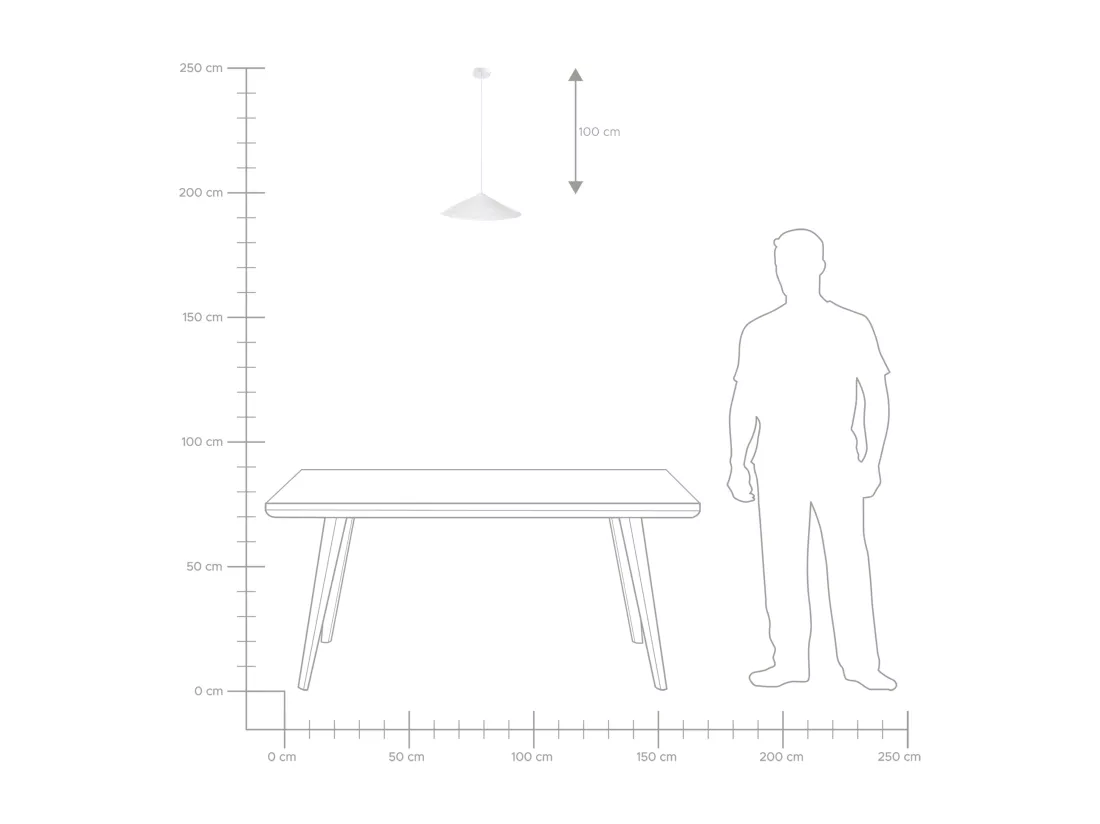 Lampe suspension PORONGOS Papier-mâché Blanc