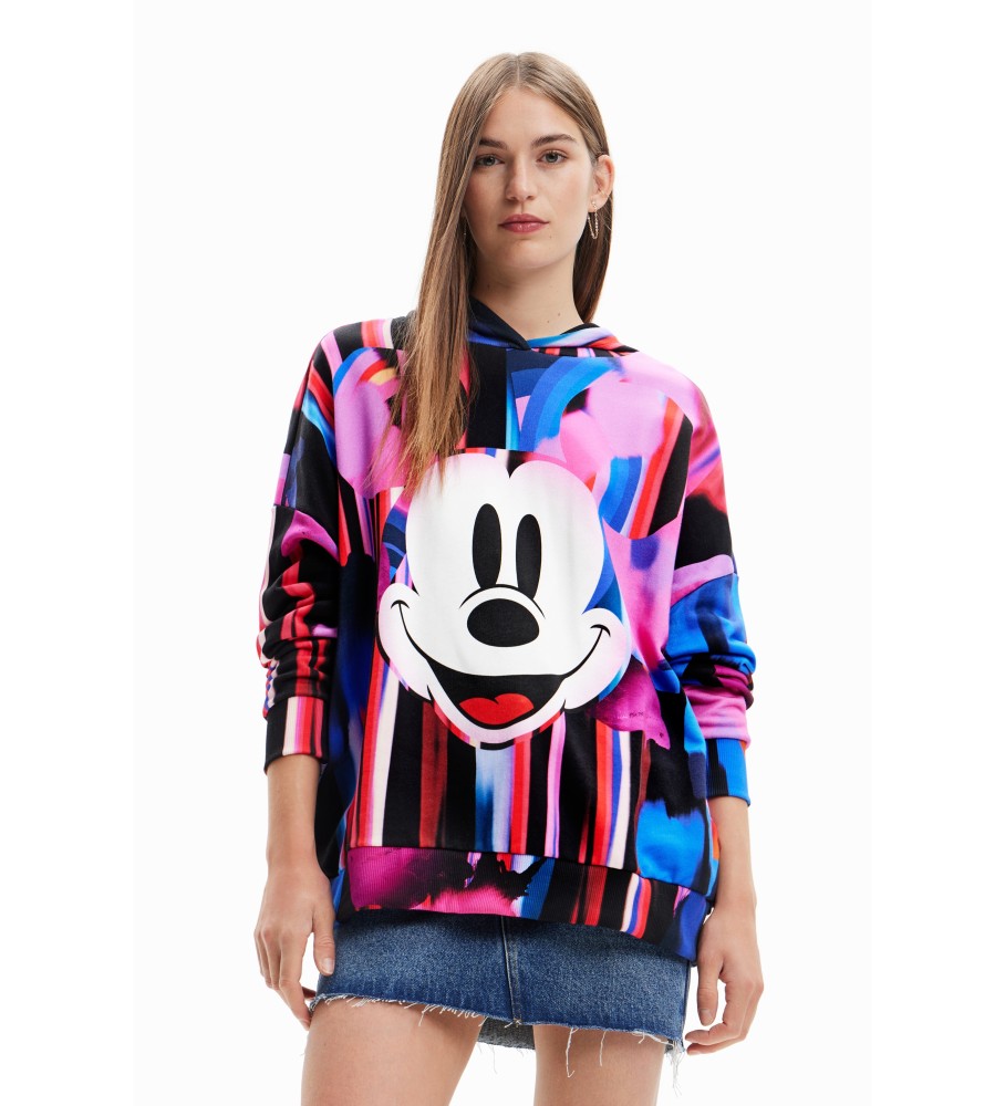 Moletom oversized Desigual Mickey Mouse multicolorido