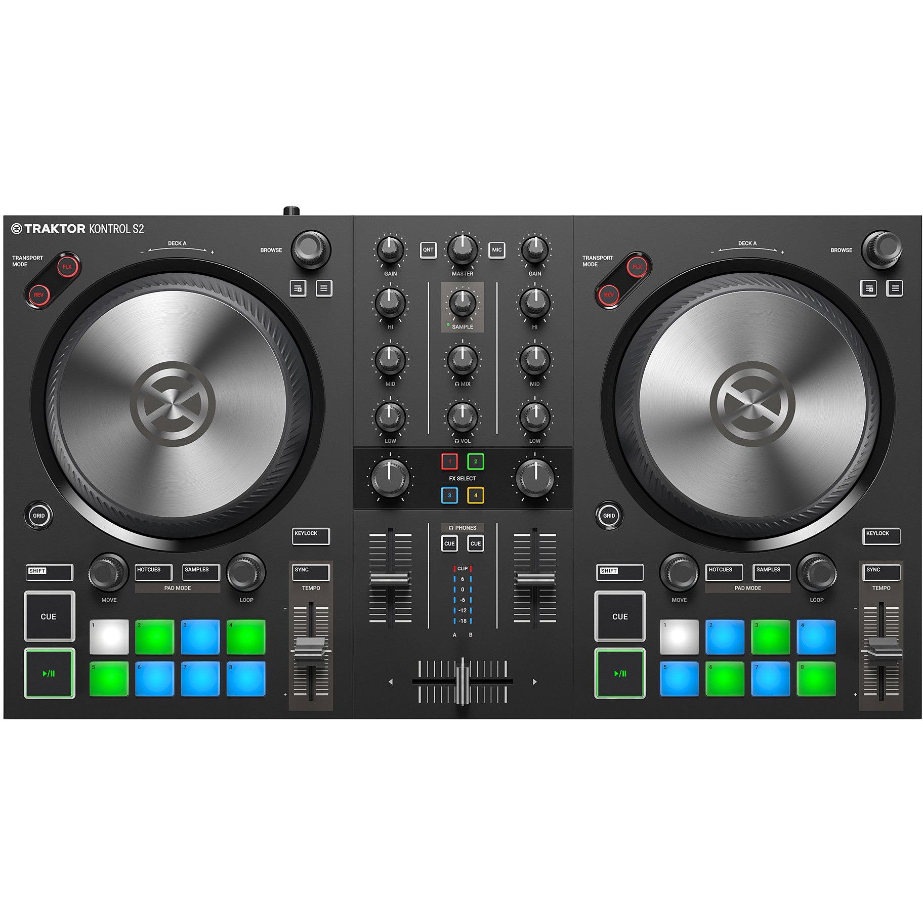 Native Instruments Traktor Kontrol S2 MK3 DJ-starterset met koptelefoon & speakers