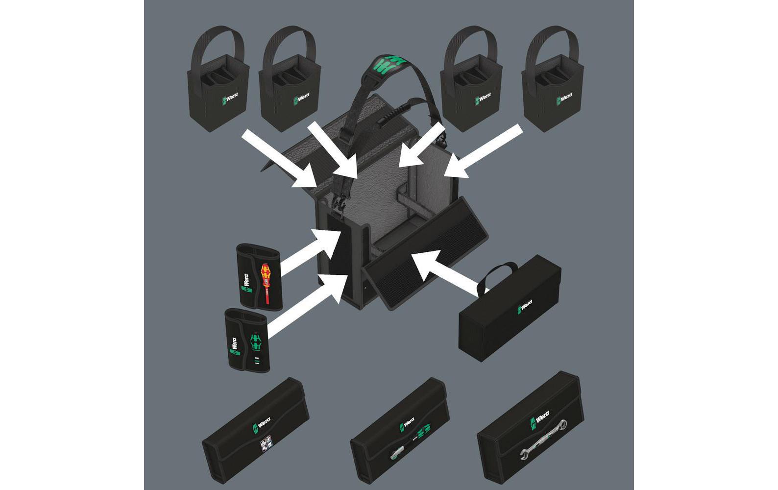 Werkzeugtasche 2go 2 XL<br>Wera 2go 2 XL Werkzeug-Container