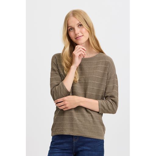 Fransa Sinne Striktrøje, Walnut, L