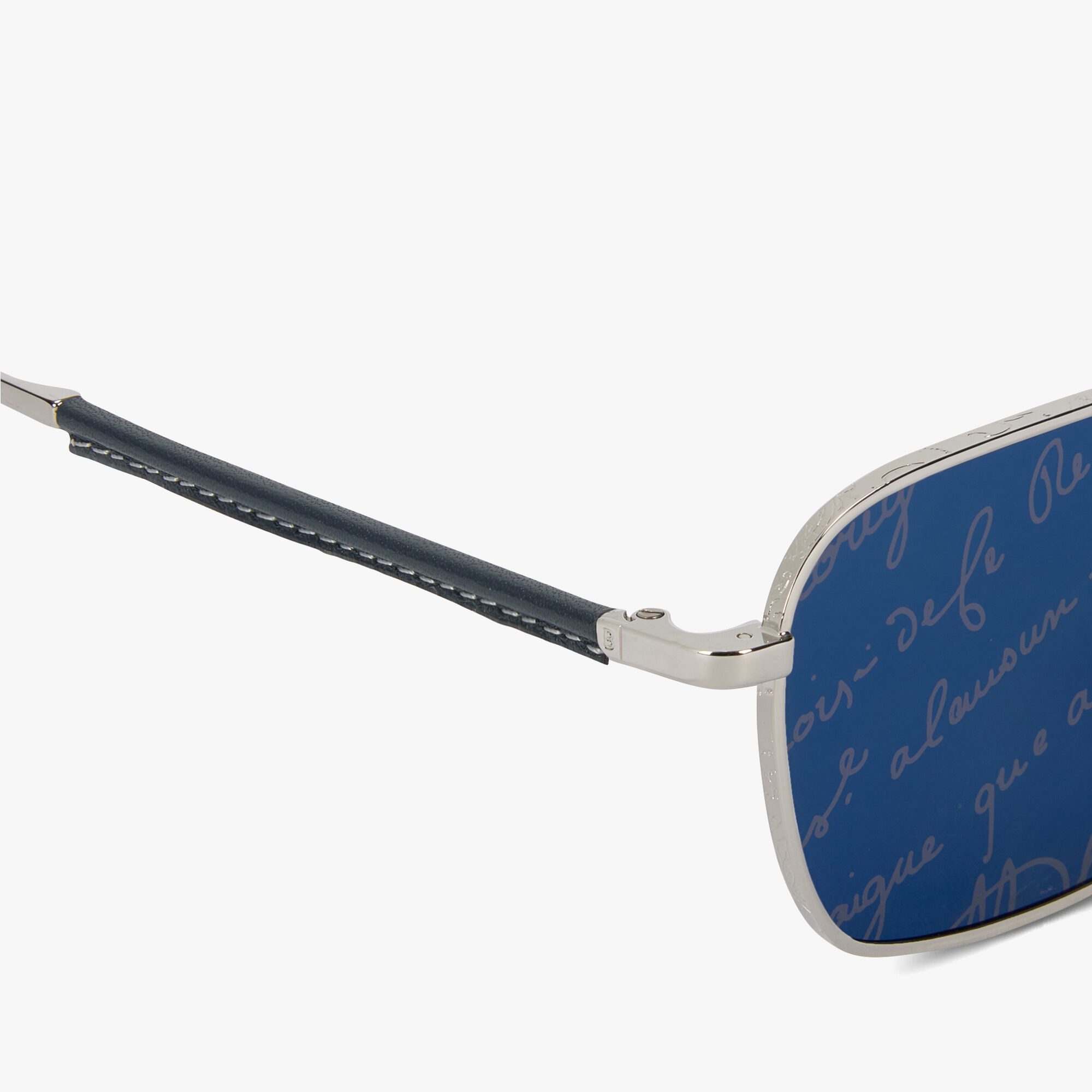 Lunettes De Soleil Mercury En Metal et Cuir