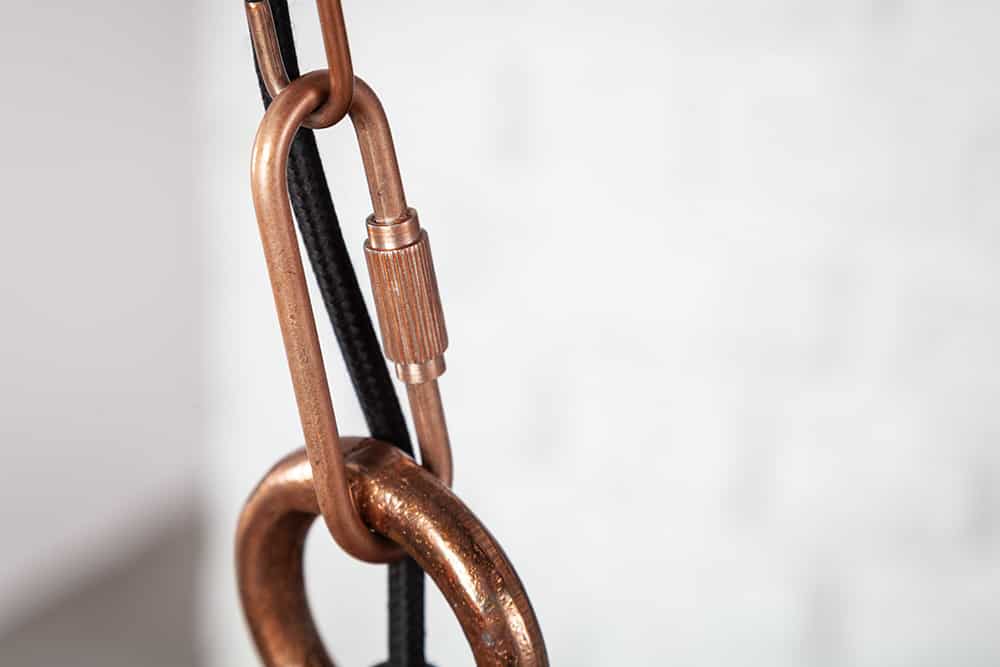 Design Hängelampe INDUSTRIAL 45cm kupfer geflammt Industrial Stil