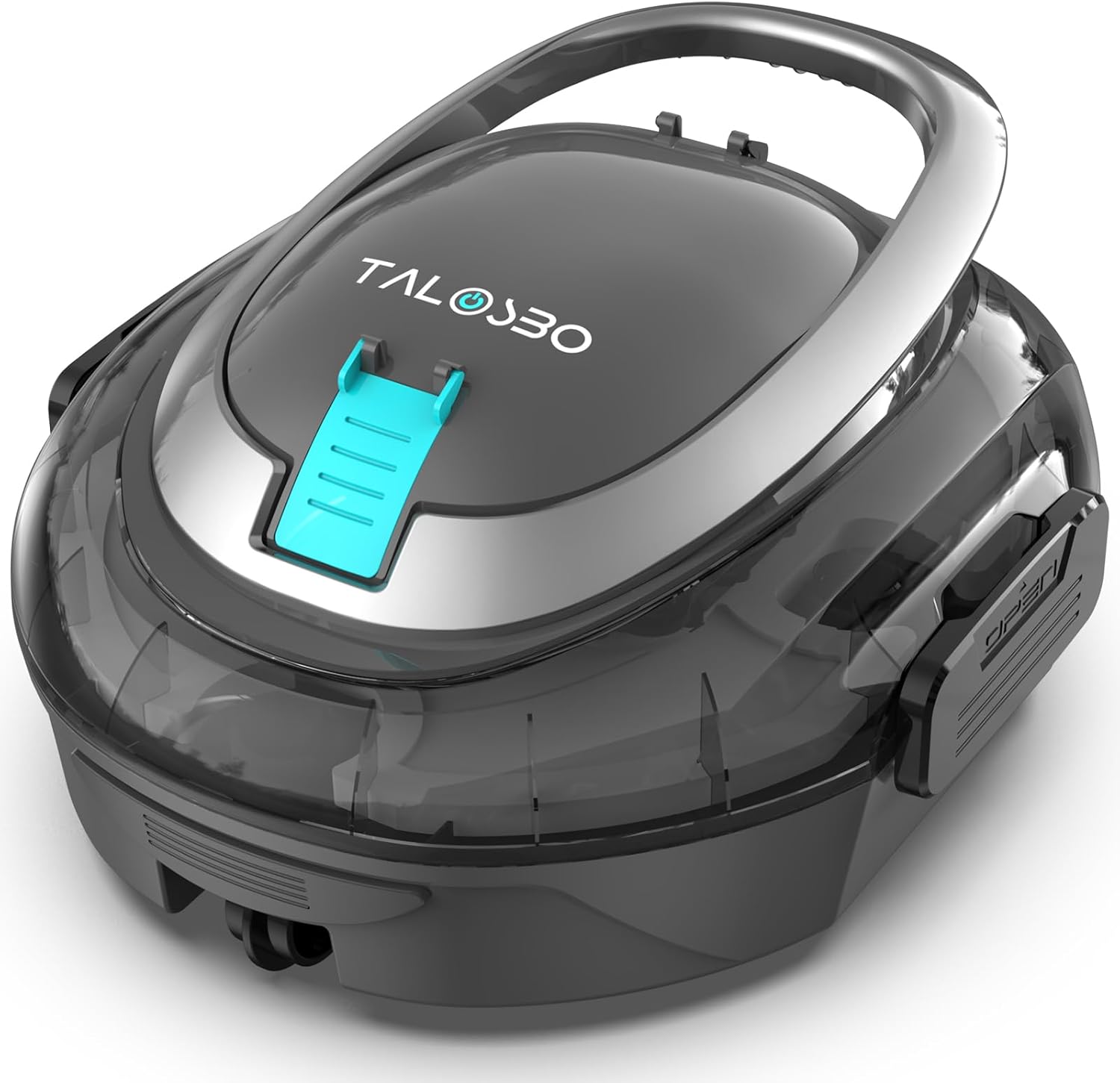 (2026 Upgrade) TALOSBO S2 Poolroboter,Doppelfiltration,Kabelloser Poolsauger Akku, 90 Min Automatische Reinigung mit Selbsteinparkfunktion,Dual Motoren Poolreiniger für Flache Böden Pools bis 80 m²