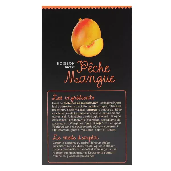 Sobremesa Protifast com Alto Teor de Proteína Sabor Pêssego e Manga - 7 sachês
