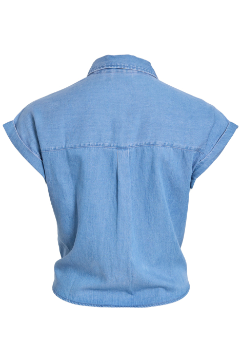 Vila blauwe dames blouse