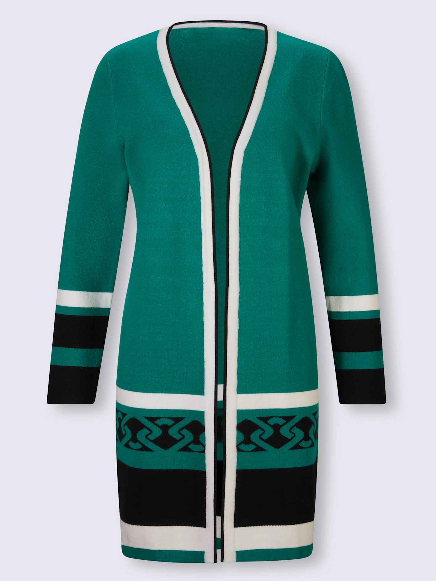Veste en tricot tricot jacquard élégant