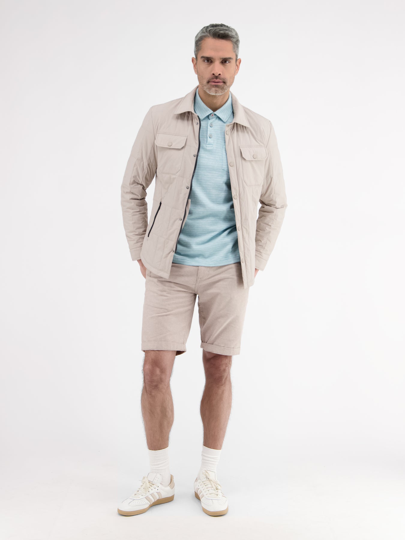 Poloshirt, sportiv-gestreift