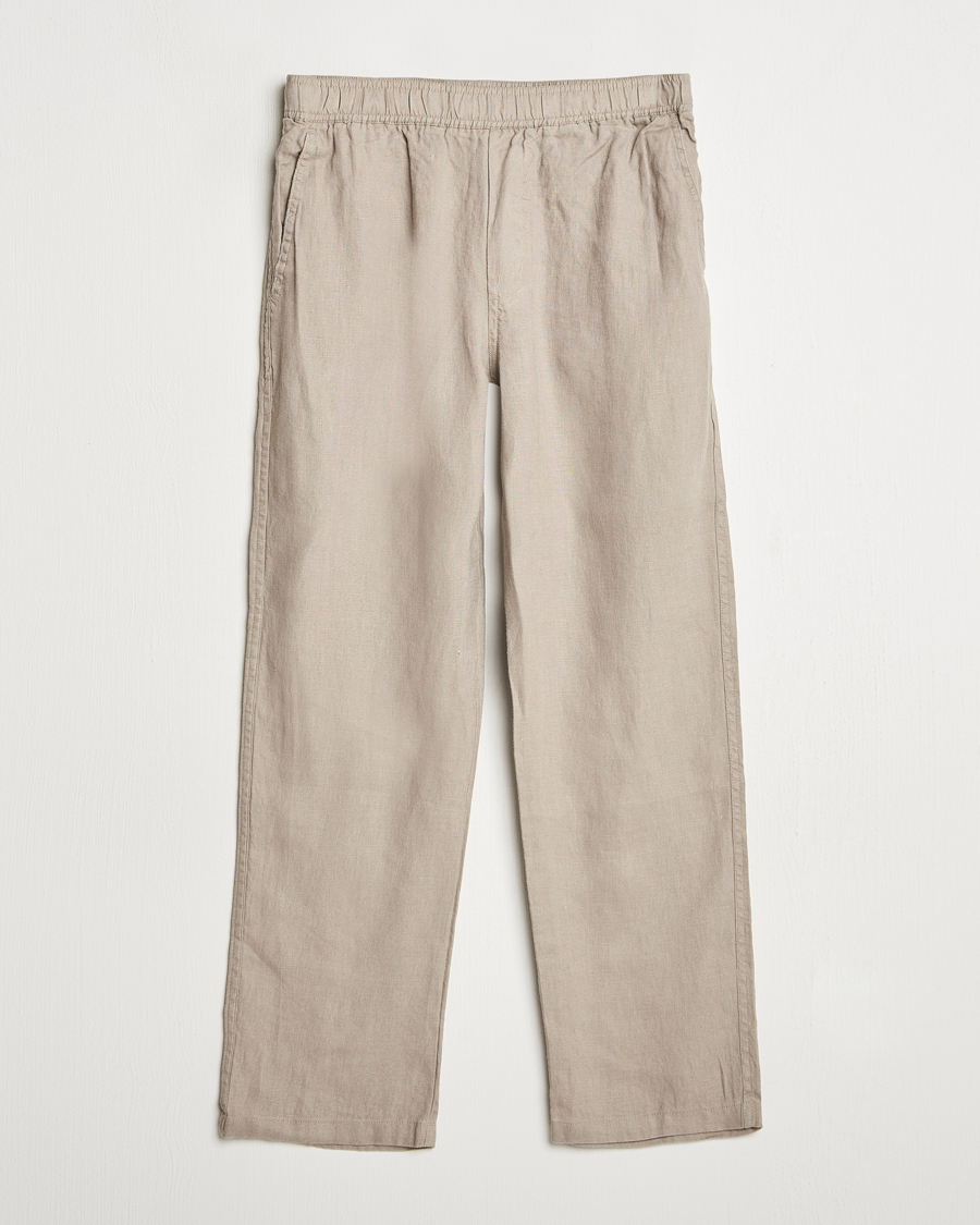 Samsøe Samsøe Jabari Linen Drawstring Trousers Greige