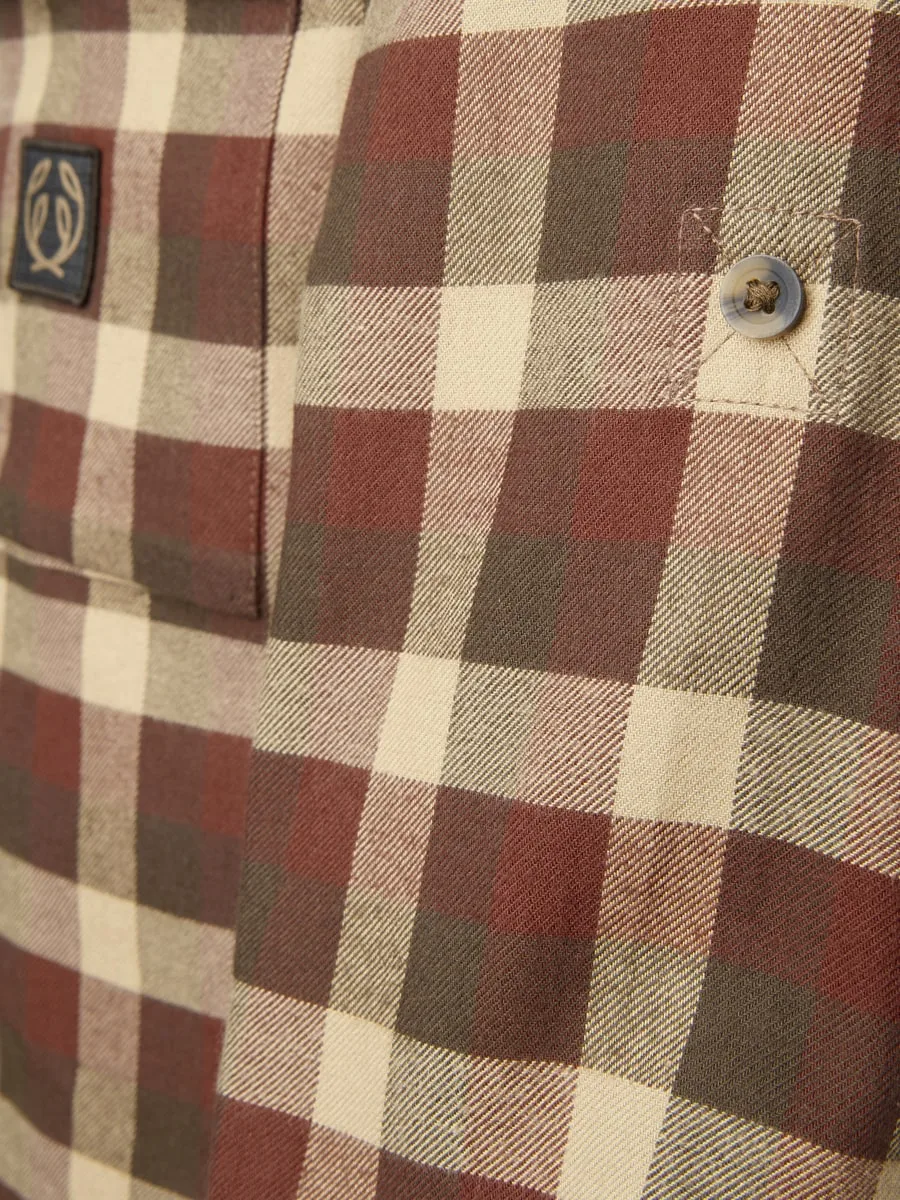 Chevalier Men's Heron Flannel Shirt Holly Green Checked