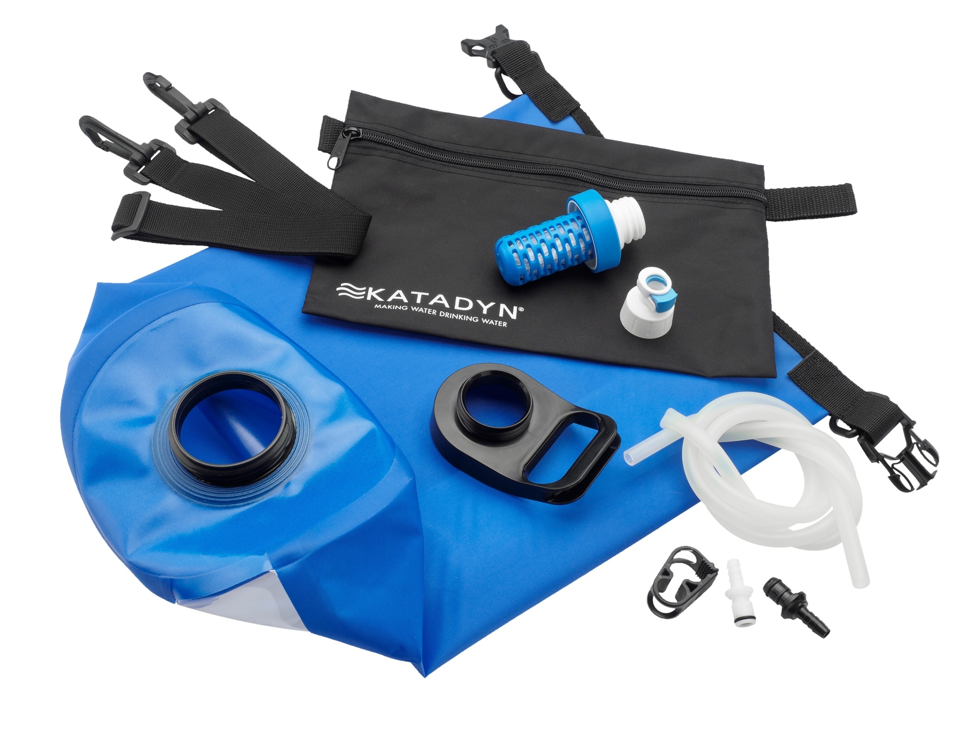 Katadyn BeFree Gravity Filter Wasserbeutel mit Filtersystem und Auslassschlauch 10 Liter