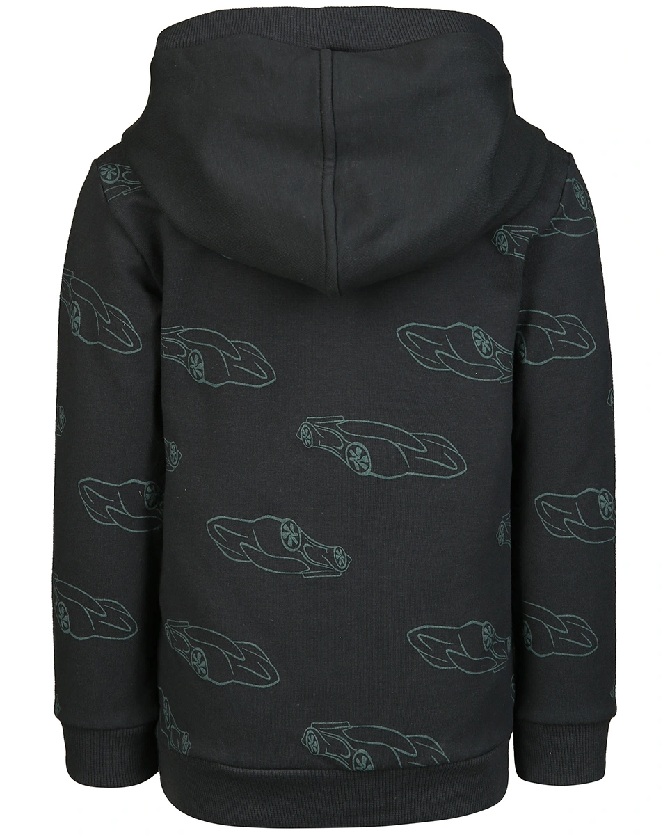 Kapuzen-Sweatshirt RACING CARS AOP in blackolive