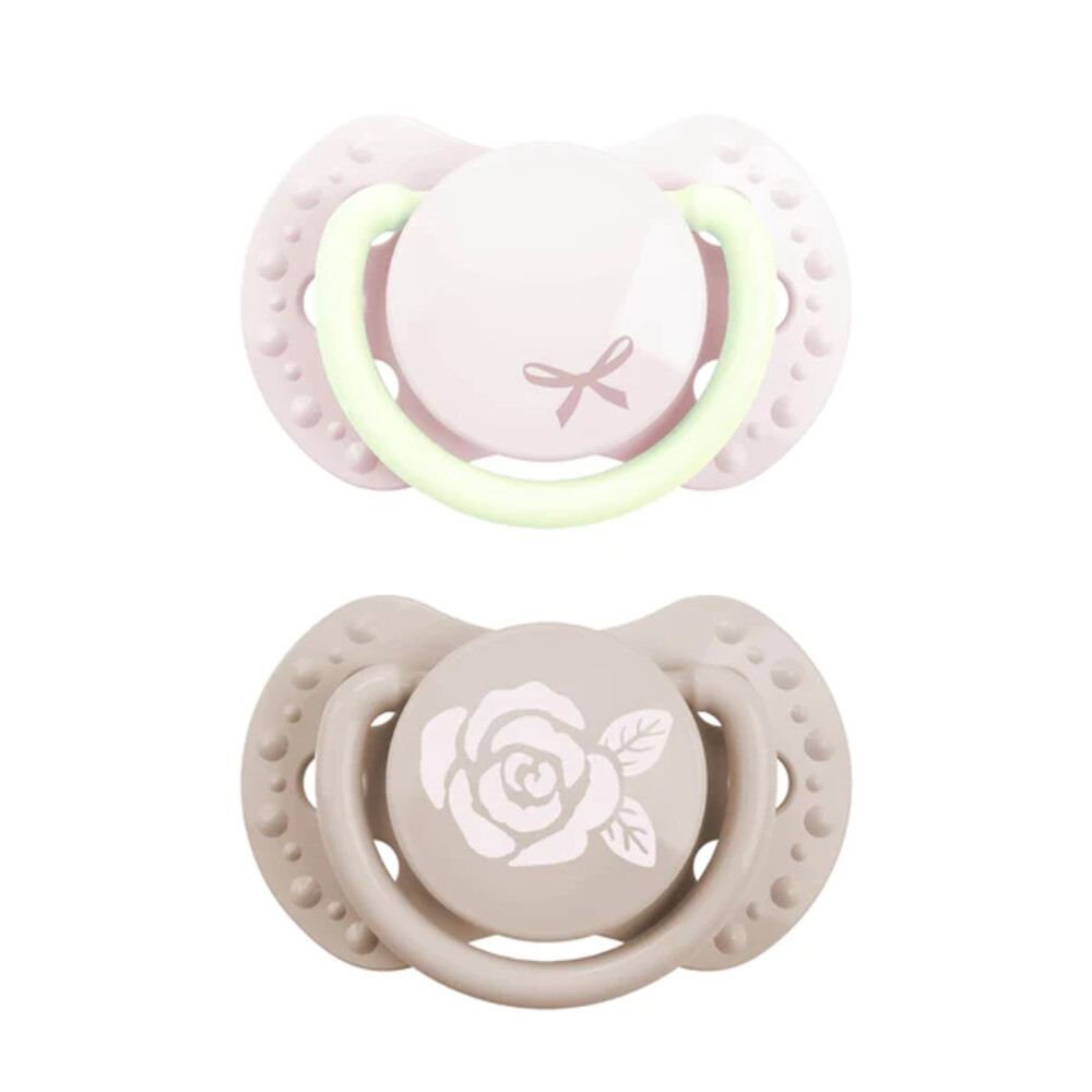 Difrax Fopspeen Dynamic Newborn Babyshower Pink2 stuks