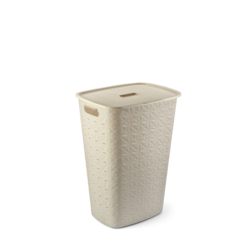 Curver Softex Wasmand met deksel 56L - Krijtwit