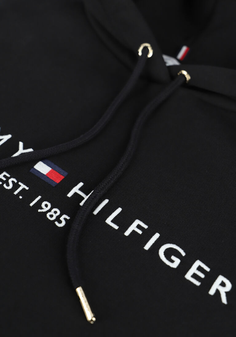 TOMMY HILFIGER zwarte tommy hilfiger sweater heritage hilfiger hoodie ls