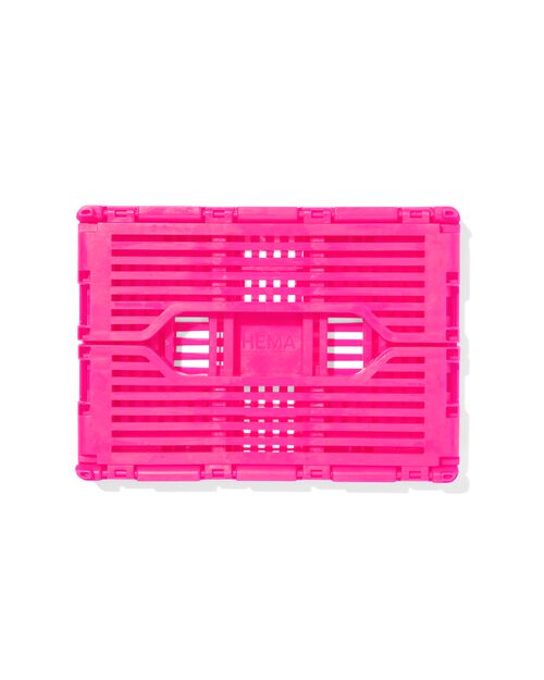 caisse pliable à lettres recyclée rose vif