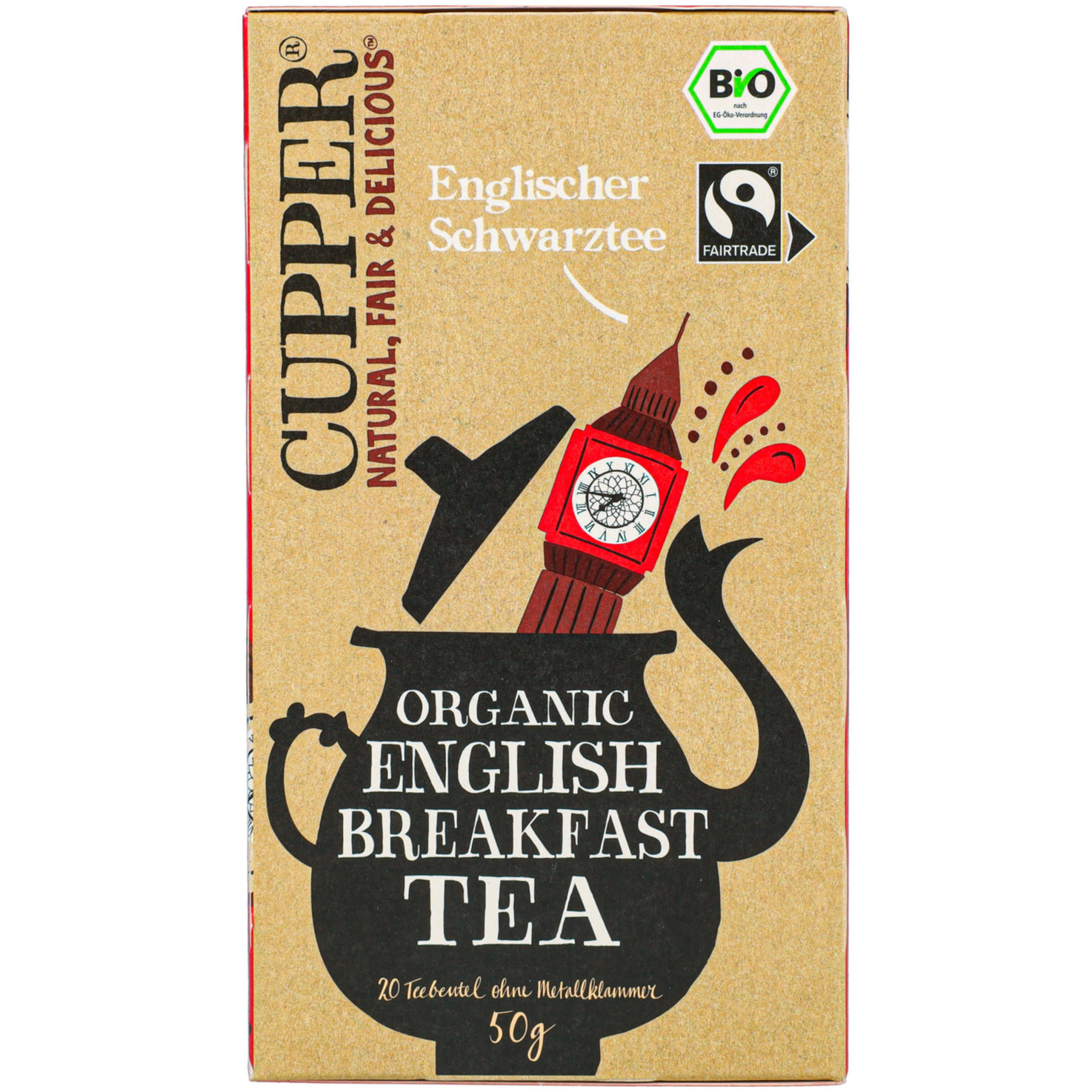 Cupper Bio English Breakfast Tea 20 Beutel