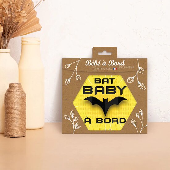 Autocollant bébé à bord   Bat Baby        de               Irréversible
