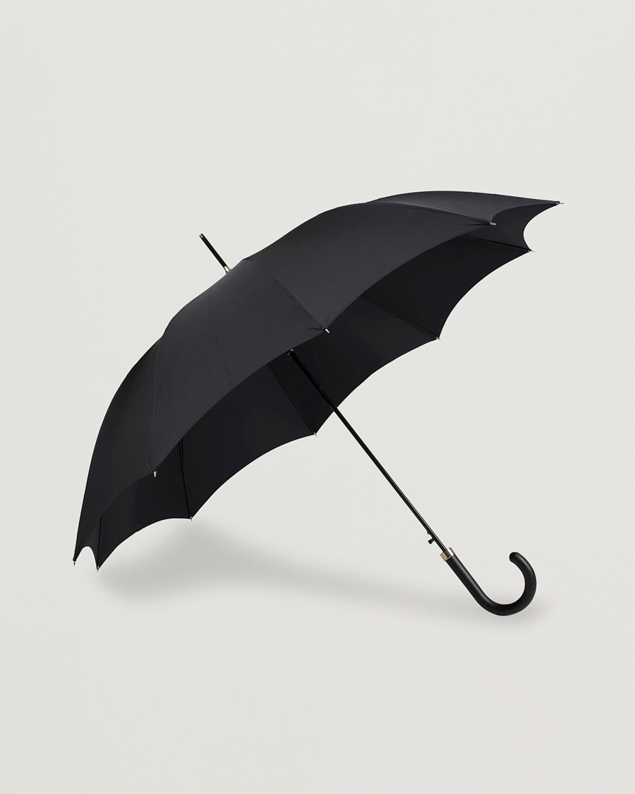 Fox Umbrellas Hardwood Automatic Umbrella Black