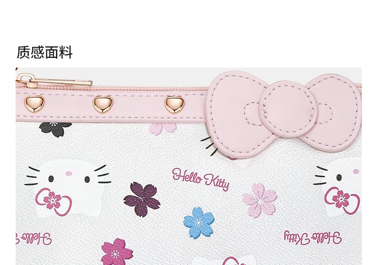 TIDECOLOR - Sanrio Hello Kitty Print Kunstleren Schoudertas