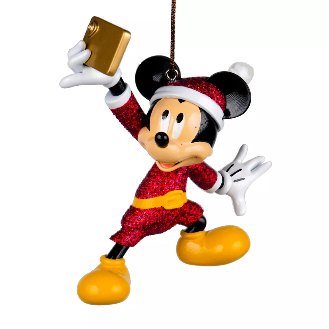Suspension de fête (H9 cm) Disney Mickey Selfie Rouge