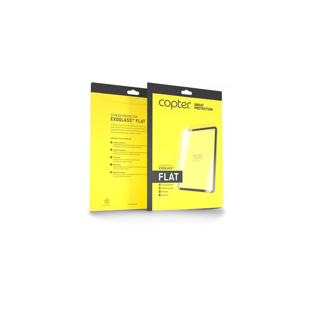 Copter Samsung Galaxy Tab A8 10.5 X200 X205 Skjermbeskytter Exoglass Flat
