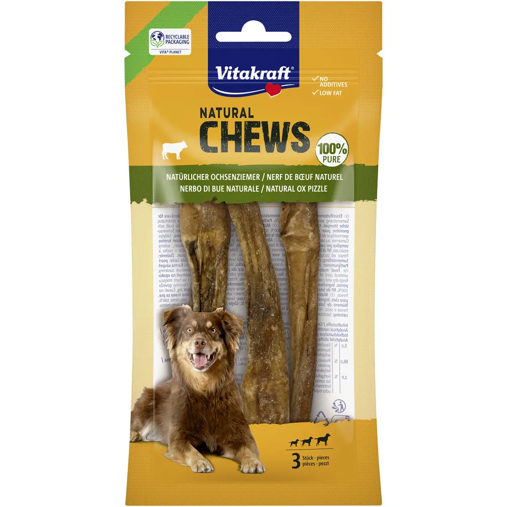 Vitakraft NATURAL CHEWS oksepisk, skåret - 50 g.