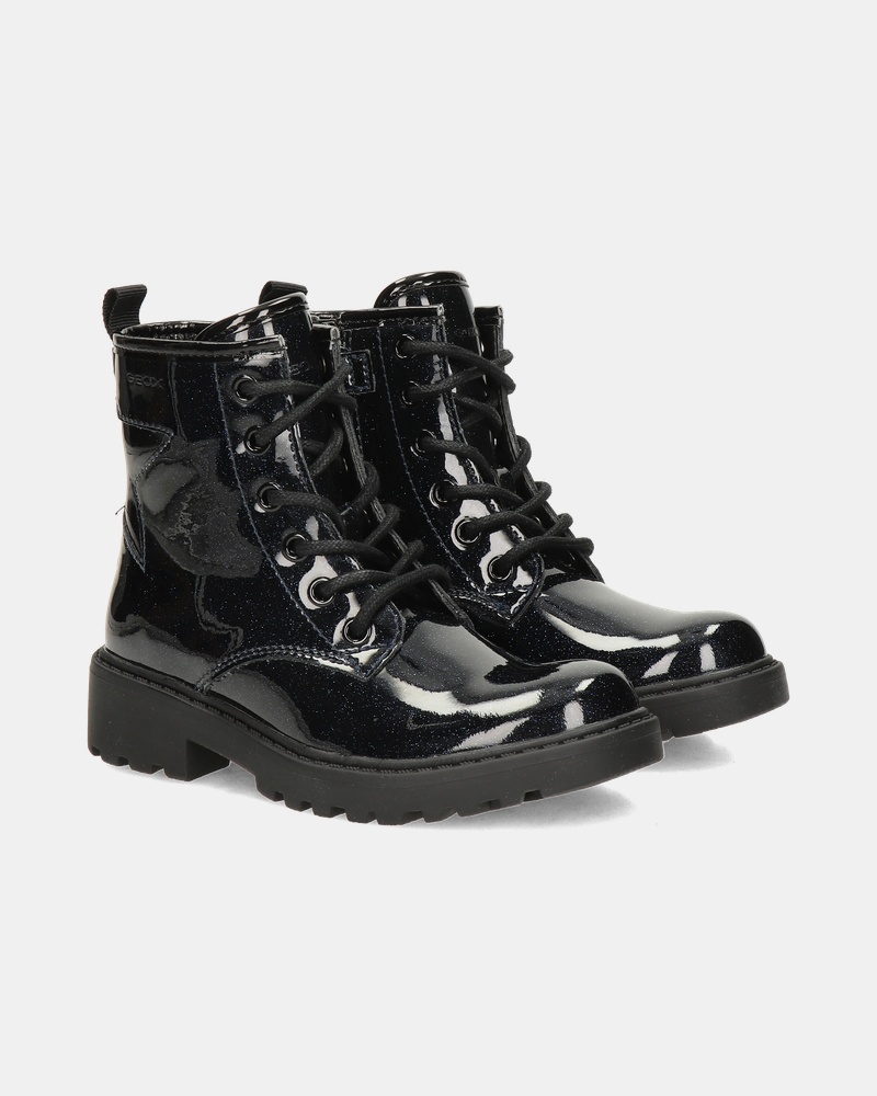 Geox J Casey Veterboots  - blauw