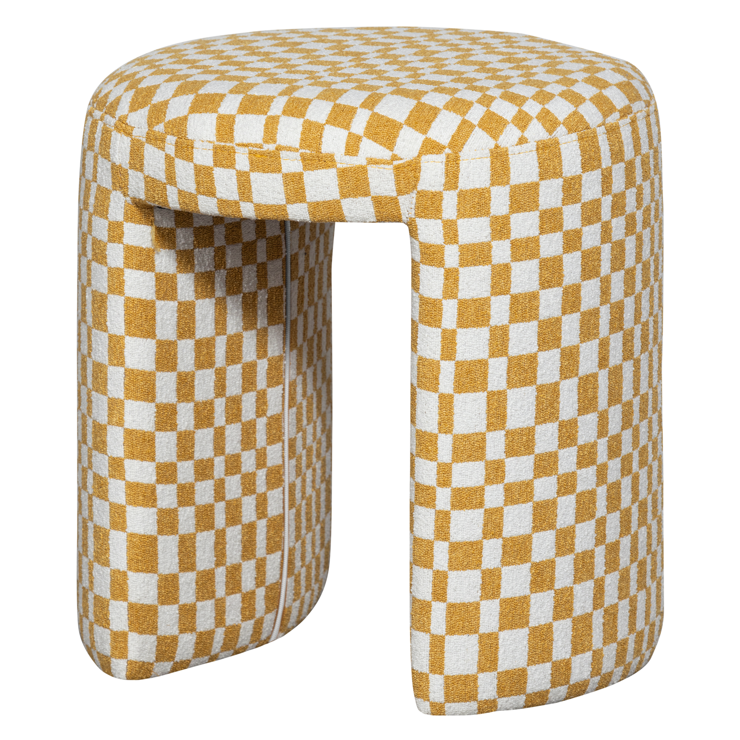 WOOOD Charlie Kruk - Polyester - Ruitjes - Geel