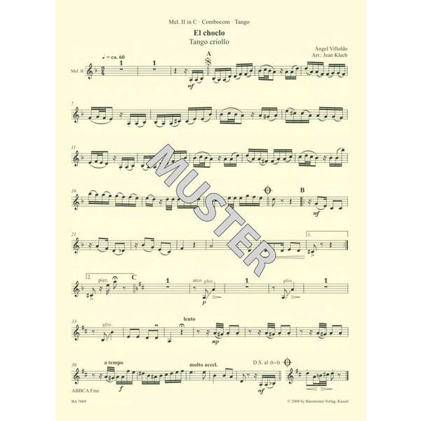 Bärenreiter combocom Tango
