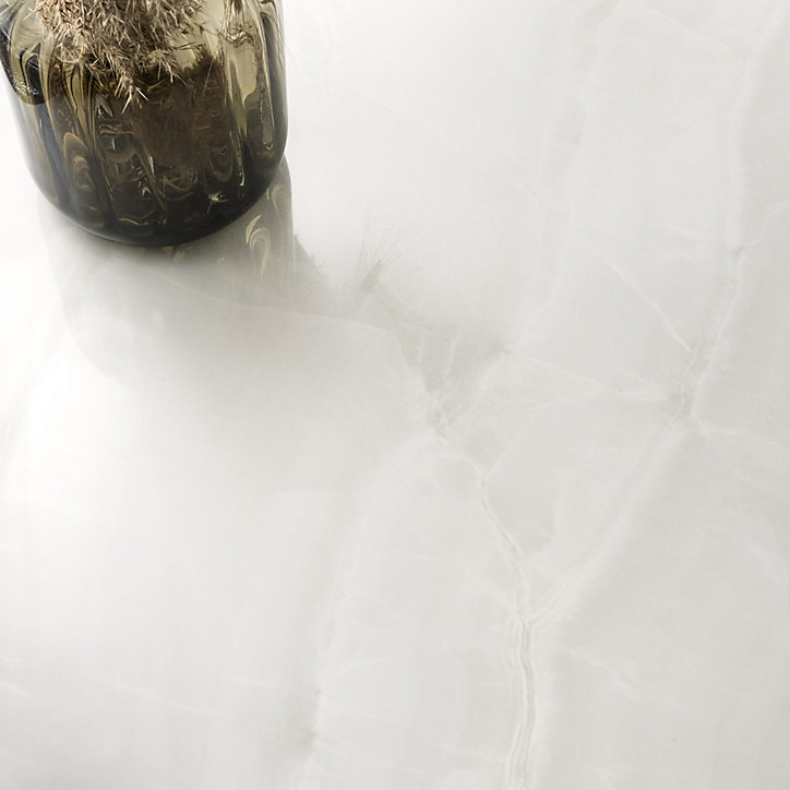 Carrelage sol et mur argent brillant Onyx 60 x 120 cm