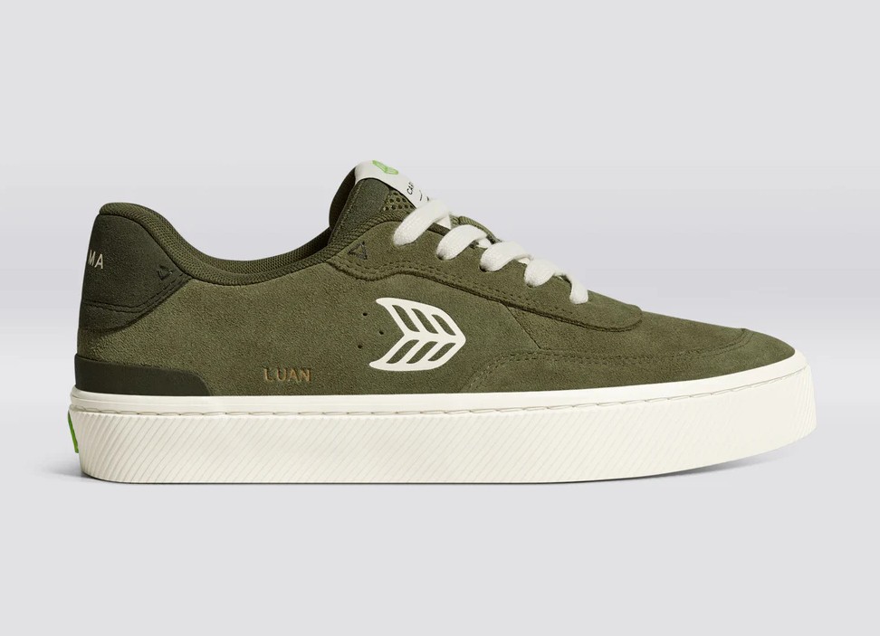 Cariuma Luan Pro Olive Green Suede Ivory 6.5 US / 39 EU