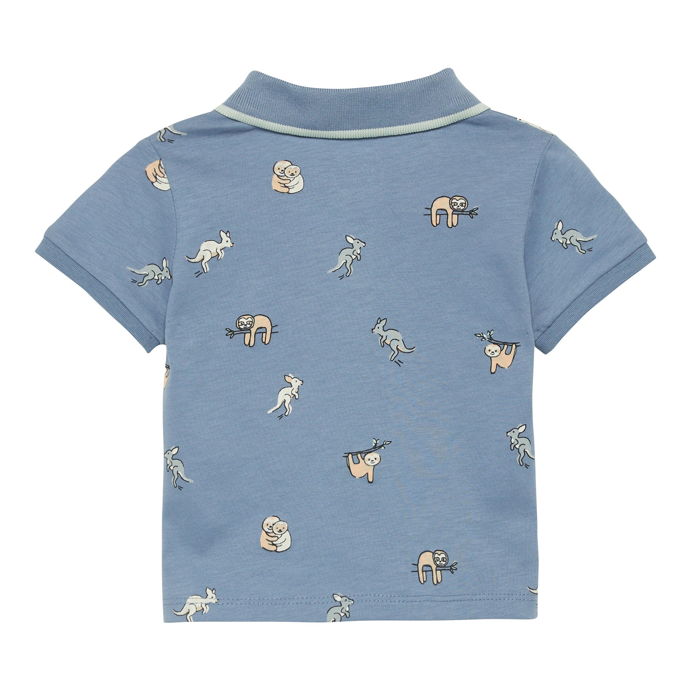 s.Oliver Polo-T-Shirt Tiere blau/bunt