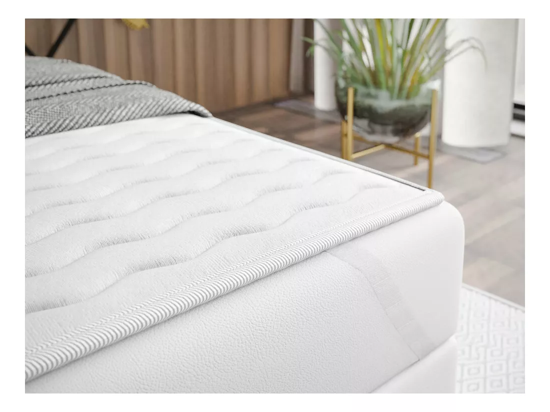Lit continental ComfiDream 187, Double, Continental, Brun clair, 140x200, Tapisserie,
