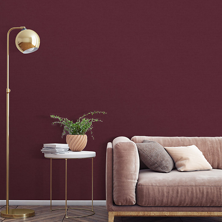 Papier peint Vinyle Intissé GoodHome Tille Carmin