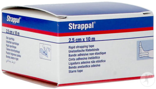 Strappal Bande Adhésive Non-Élastique 2,5cmx10m 1 Pièce (7148901)