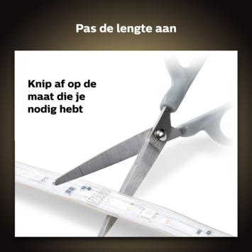 Philips Hue lightstrip plus uitbreiding - wit en gekleurd licht 12.4W - 1m