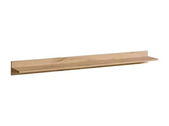 Étagère murale TINO – 150 cm – Chêne Wotan – Style industriel et scandinave